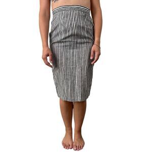 Vintage Melrose Midi Skirt Size 5/6 With Geometric Stripes Fits Small